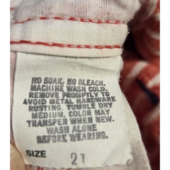 Vtg Osh Kosh Sweats 2T Red White Striped Vestbak Rough Tough 90s 80s Overalls - Picture 3 of 9